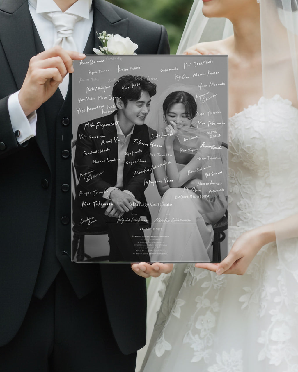 アクリル結婚証明書 | mc2