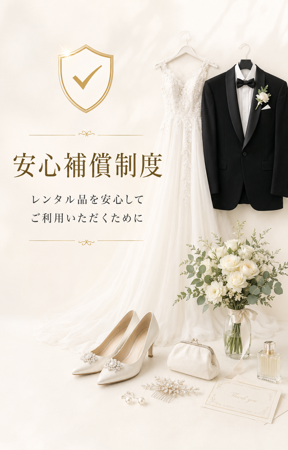 レンタル品安心保証